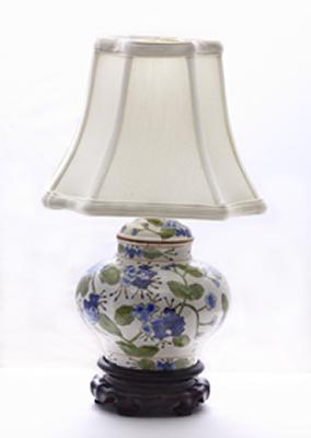 Eurocraft Blue/Green Porcelain Jar Lamp 